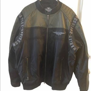 Harley Davidson riding jacket.